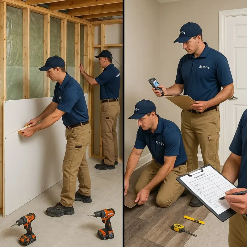 Repairs and Reconstruction process in Locust Fork, AL